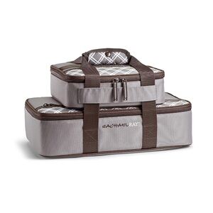 Rachael Ray Gray and Brown Stackable Storage Set